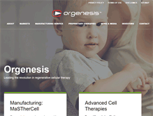 Tablet Screenshot of orgenesis.com